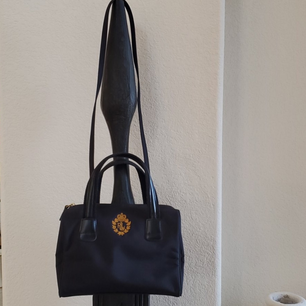 Rare Vintage Ralph Lauren Navy Padded Bag
